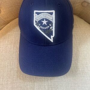 Zephyr Dark Blue Nevada Hat Battle Born Silver and Blue Outfitters